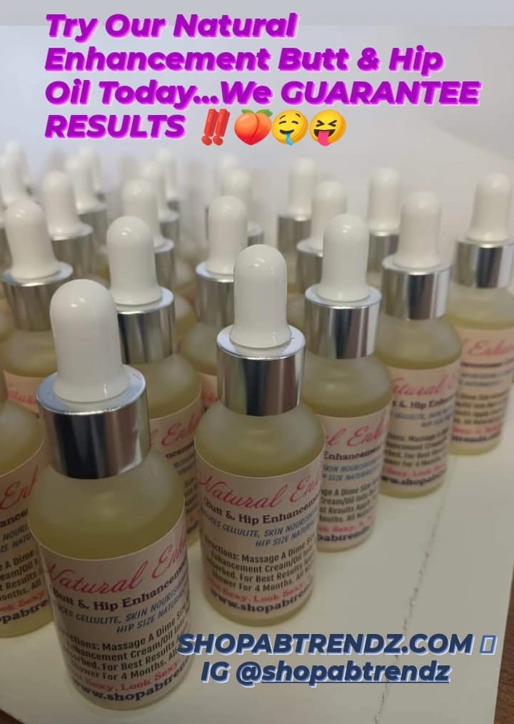 Natural Enhancement Butt & Hip Oil