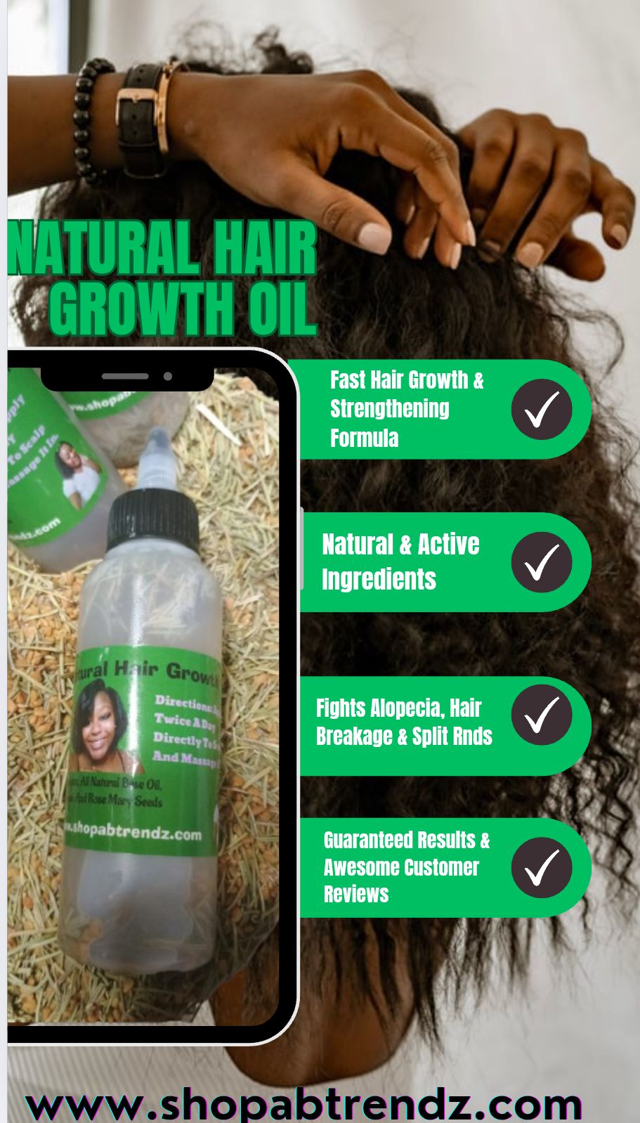 Natural Hair Growth Oil