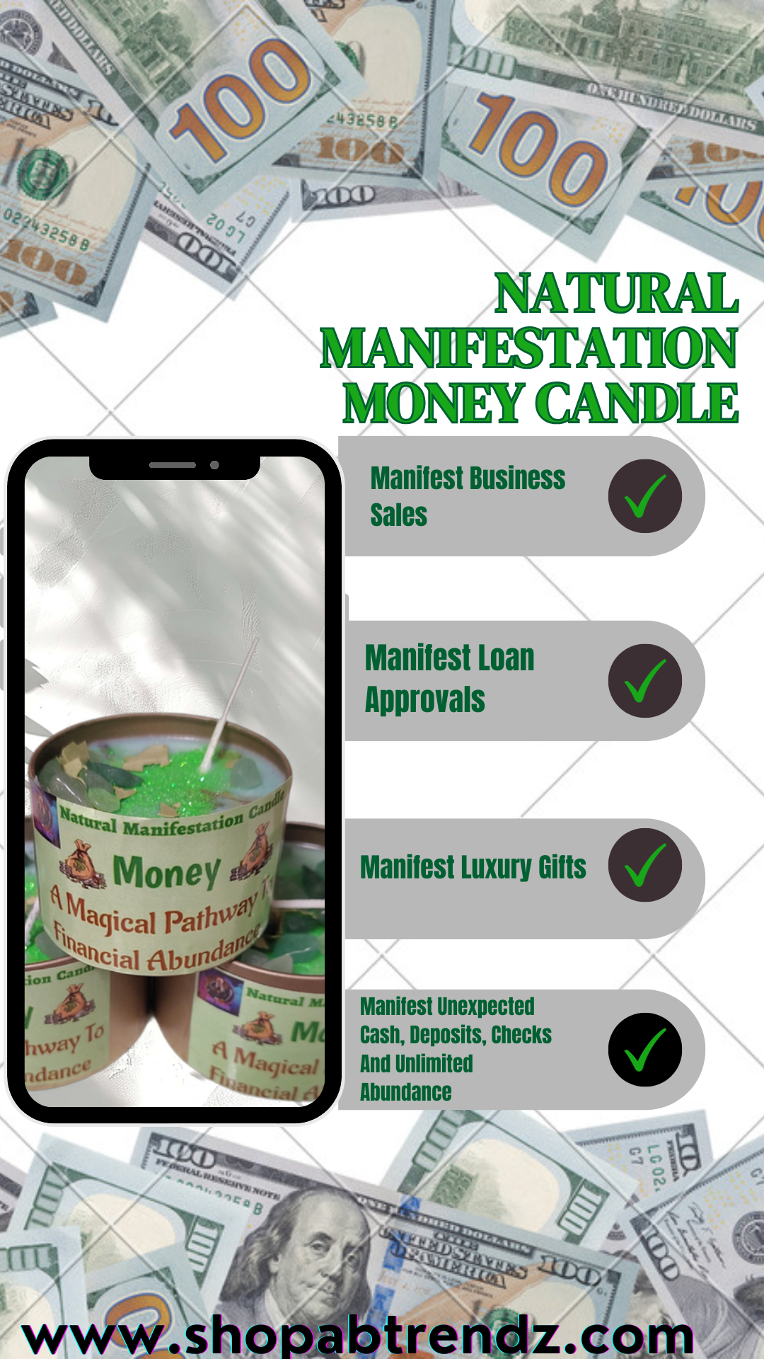 MONEY Manifestation Candle